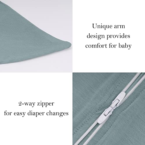 ZIGJOY Baby Wearable Blanket with 2Way Zipper Easy to Use 95 Bamboo