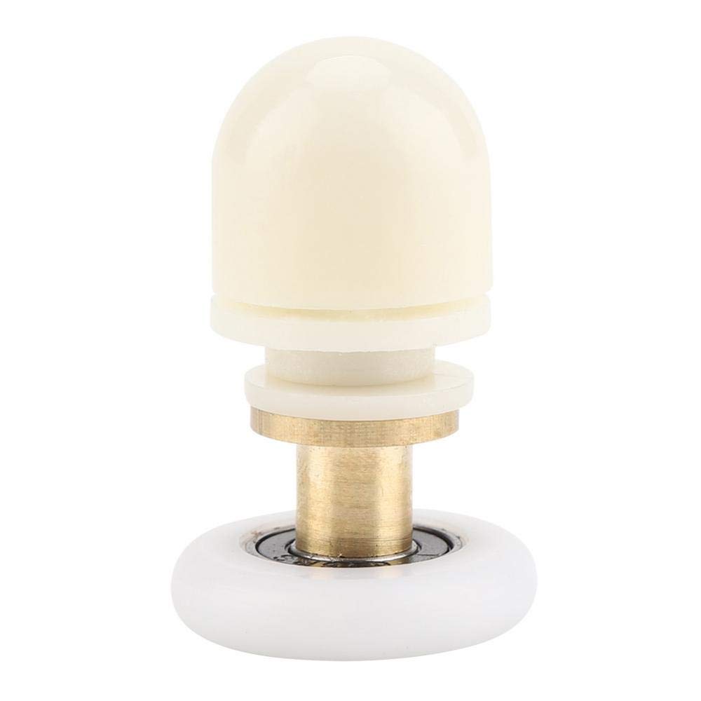 Fdit Shower Door Rollers Brass Sliding Door Glass Shower Roller Runner Bathroom Doors Diameter 20mm 23mm 25mm27mm (Set of 8)(27mm)