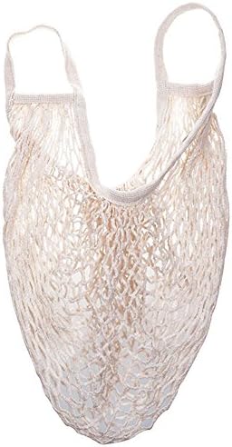 Pnizun - Mesh Net Turtle Bag String Bag Shopping Reusable Fruit Net Shoulder Storage Handbag Totes New Grocery Shopper home storage bags [White ]