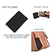 MARKHA Pocket Mirror for Men Women Unbreakable Stainless Steel Portable Mirror (Travel Mirror (Black))