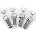 Accessbuy Stainless Steel Spring Loaded Toggle Latch Hardware Catch Clamp Clip for Small Trunk, Case, Box, and Chest 4 Pack (73mm Overall Length)