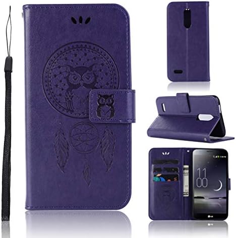 LG Aristo Case Wallet, LG Aristo 2 Case for LG Aristo 2 Plus/LG Tribute Dynasty/LG Fortune/LG Fortune 2/LG Phoenix 3/LG K8 2017/LG Risio 2/LG Risio 3/LG Rebel 2/LG Zone 4/LG K8 Plus/K8 2018 - Purple