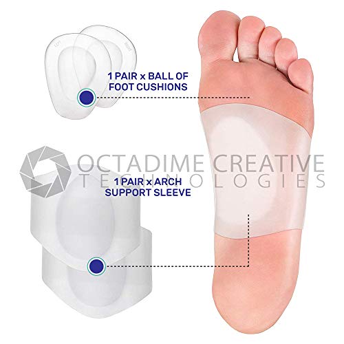 2 Gel+Arch+Support+Set+Fasciitis