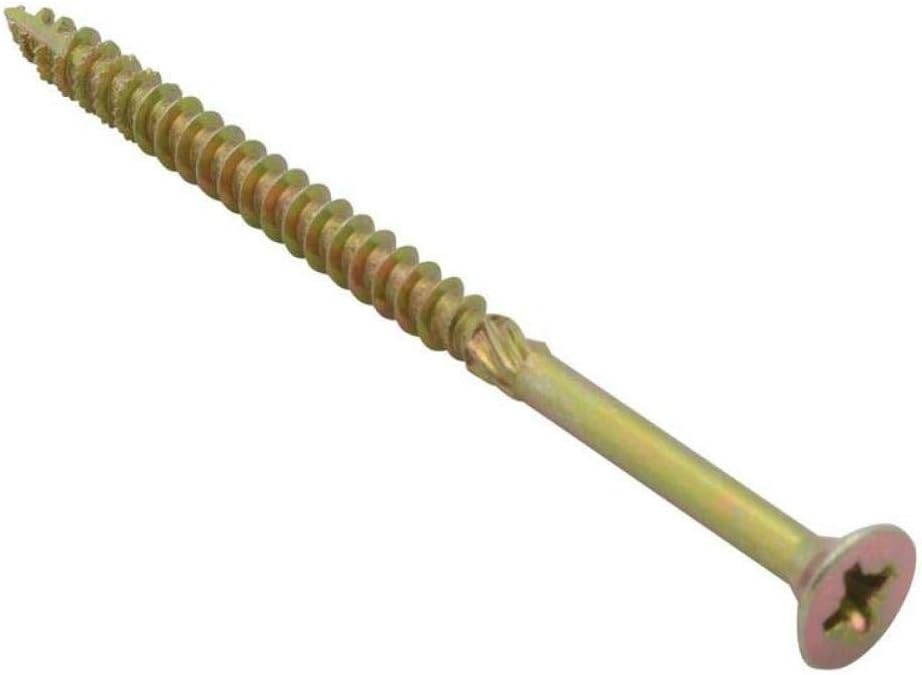 Forgefix Spectre Advanced Multi-Purpose Woodscrews 5.0 x 100mm Zinc Yellow