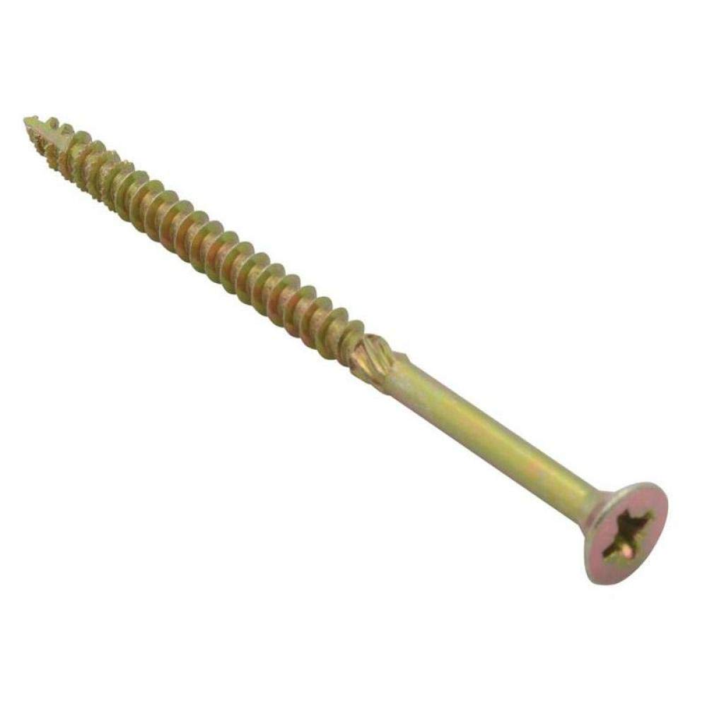 Spectre Advanced Multi-purpose Woodscrews | 5.0 x 100mm | Zinc Yellow Passivated | Bulk Box 300