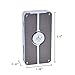 Jet Torch Cigar Lighter, 3 Flame Butane Refillable Cigar Lighter with Visible Gas Tank and Cigar Punch (Gray)