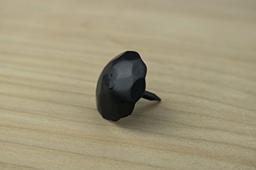 25 Pack Door Clavos Decorative Nails 1" Rustic Hammered Iron Black Finish Hand Crafted Borderland Rustic Hardware - Thumbnail 3