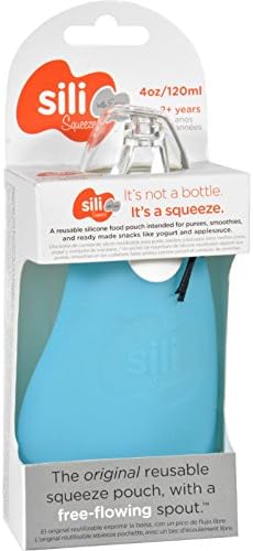 Sili Squeeze Bottle - Original with Eeeze - Blue - 4 oz