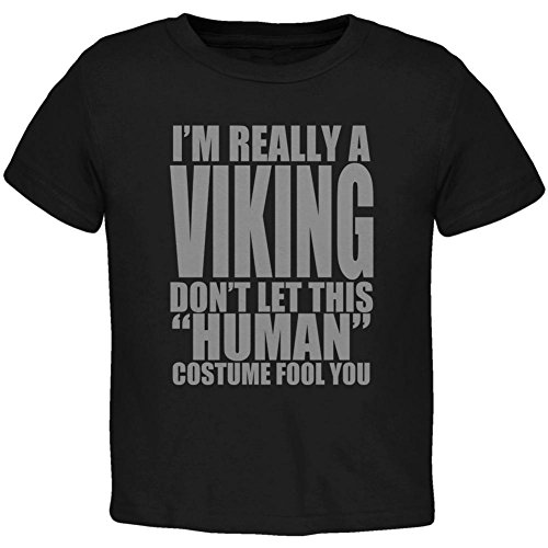 Halloween Human Viking Costume Toddler T Shirt