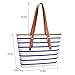 Summer Bag,COOFIT Stripes Purse Tote Shoulder bag Womens Handbag PU Leather Purse Blue&White