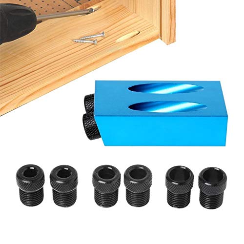 Pocket Hole Dowel Jig Guides Wood Screw Joint Wood Joint Tool Kit, Pocket Hole Screw System Kit