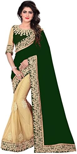 Embroidery Georgette Sarees With Embroidered Blouse