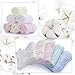 Baby Muslin Washcloths 10 Pack - 6 Layers Natural Muslin Cotton Extra Soft Breathable, Newborn Baby Face Towel for Sensitive Skin, Baby Registry as Shower Gift Set 12x12 inches (Pink and Beige)
