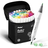 Ohuhu 36 Skin-Tone Alcohol Markers Set With 1 Colorless Blender Marker, Neon Finish