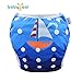 Babygoal Reusable Swim Diaper, One Size Adjustable and Washable Swim Underwear Fits 0-2 Years Babies for Baby Shower Gifts and Swimming Lessons FSWD03