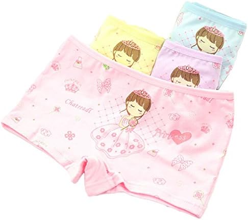Finecase Girls Underwear Cartoon Panties Briefs (M(4-6 Years), LQM-003)