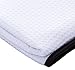 The Rag Company - Dry Me A River - Professional Korean 70/30 Blend Microfiber Waffle-Weave Drying & Detailing Towels, Soft Suede Edges, 390GSM, 26in x 59in, White