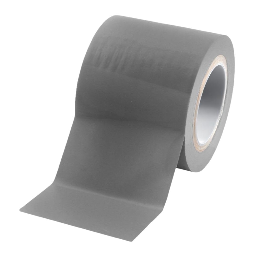 BONUS Eurotech 1BL23.48.0100/033A# Floor Marking PVC Tape, Rubber Based Adhesive, Width 100 mm, Length 33 m, Thickness 0.17 mm, Grey