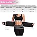 ABAHUB Waist Trimmer Weight Loss Ab Belt for Women & Men Stomach Fat Burner Wrap Premium Waist Trainer, Pink Large 47