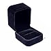 LILY TREACY Deluxe Black Velvet Ring Box Engagement,Weddings, Pocket Size, Easy Hide Away, Gift, Holidays