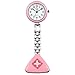 Lancardo 2 Pcs Cute Smile Face Hygienic Protection Pendant Pocket Quartz Nurse Watch (Pink)