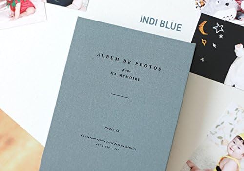 ICONIC Photo in - Spring Photo Album - Album de Photos Slip in Photo Album (4 x 6 inches, Indi Blue)