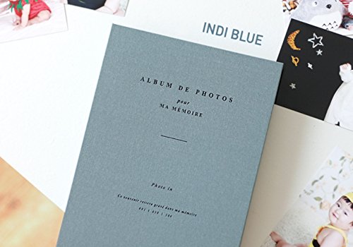 ICONIC Photo in - Spring Photo Album - Album de Photos Slip in Photo Album (4 x 6 inches, Indi Blue)