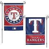 MLB Texas Rangers Flag12x18 Garden Style 2 Sided Flag, Team Colors, One Size