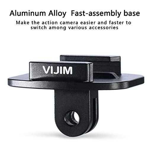 VIJIM Osmo Action Quick Release Tripod Mount, QR Buckle Base Mount with Universal Action Camera Inte - //coolthings.us