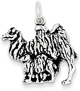 Sterling Silver Antiqued Camel Charm,