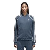 adidas Women's Superstar Tracktop, Dark Steel, S