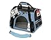 Paws & Pals Airline Approved Pet Carrier - Soft-Sided Carriers for Small Medium Cats and Dogs Air-Plane Travel On-Board Under Seat Carrying Bag with Fleece Bolster Bed for Kitten Cat Puppy Dog Taxi
