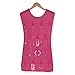 Valdler Dual Sides Hanging Jewelry Non-woven Organizer 30 Pockets 14 Hook-and loop Tabs Holder Storage Bag Without Hanger (Rose)