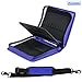 YOUSHARES Colored Pencil & Gel Pen Case in Large Flexible Slot - PU Leather Colored Pencil Case with Zipper Holds 180 Colored Pencils or 140 Gel Pens - for Watercolor Pencils, Gel Pens（Blue）