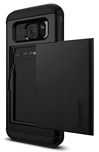 Spigen Slim Armor CS Designed for Samsung Galaxy S7 Edge Case (2016) - Black (Best Wallet Case For Galaxy S7 Edge)