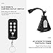Kungear Outdoor Light Sensor Timer with Remote Control, Heavy Duty 3 Outlets Plug in Switch, 100 FT Range, ETL Listed