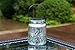 voona 2-Pack Solar Mercury Glass Jar Hanging Outdoor Light for Garden Decorations Outdoor Decor (Silver)