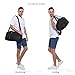 MarsBro Water Resistant Sports Gym Travel Weekender Duffel Bag with Shoe Compartment