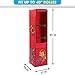 ProPik Hanging Gift Wrap Organizer, Wrapping Paper Storage Bag, Swivel Hanger 360 Degree Multiple Pockets & Loops, Holds Up to 25 Rolls 40 Inch, Space for Ribbons Bows Gift Wrap Folds Flat (Red)