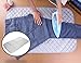 Instant Ironing Board for Small Space Living! 33 x 19” Quilted Magnetic Ironing Mat Transforms Any Metallic Surface into an Ironing Board. Use on Top of Washer/Dryer or Any Flat Space!