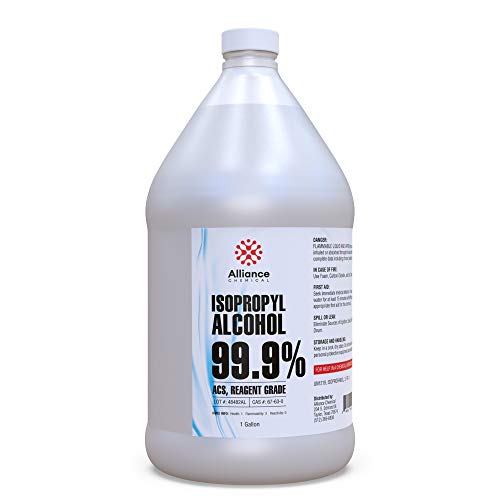 Isopropyl Alcohol 99.9 ACS Reagent Grade 1 Gallon (4) 32 FL Oz Bottles High Purity Lab