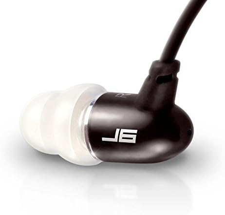 JLab Audio J6 High Fidelity Metal Ergonomic Earbuds Style Headphones, GUARANTEED FOR LIFE - Nero Black