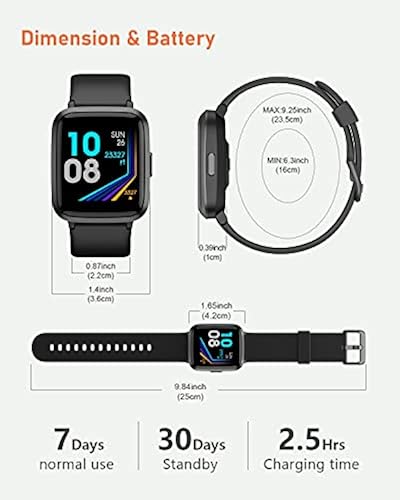 YAMAY Smart Watch, Watches for Men Women Fitness Tracker Blood