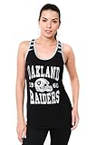NFL Oakland Raiders Ultra Game Women's MESH RACERBACK TANK, Team Color, X-Large
