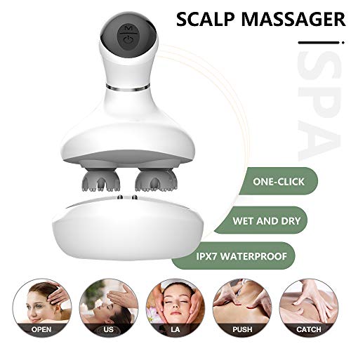 Head Massager Scalp Scrubber Scratcher for Stress Relax Hair Growth