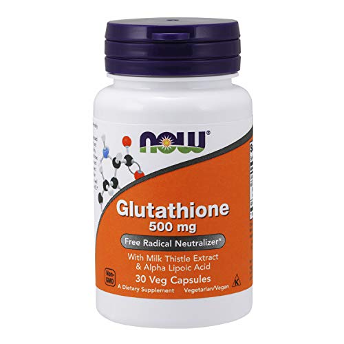 Now Supplements, Glutathione 500 mg, 30 Veg Capsules Italy