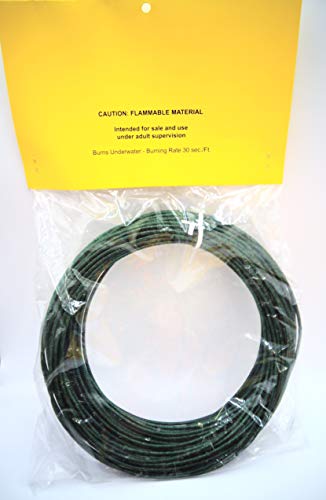 Green Fuse for Model Rocketry Wick 3/32 Diameter 100 Foot Roll
