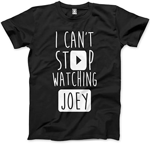 I Can't Stop Watching Joey - Vlogger Star Unisex T-Shirt - Various Colours and Sizes - joey graceffa joey graceffa merch joey graceffa book joey graceffa hoodie joey graceffa merchandise - S black