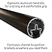 Promenaid - Handrail Tubing (8ft) - Aluminum - Continuous Channel Design - with Anti-Slip Vinyl Channel Insert - Anodized Dark Bronze Finish - Indoors/Outdoors - Exclusively for Promenaid System