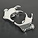 XFMT Chrome 49mm Detachable Quick-Release Windshield Clamps Windscreen Forks Mount Bracket For Harley Dyna '06-'17 Sportster XL '16-Up